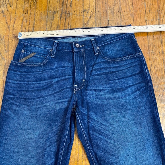 Ariat M4 Legacy Relaxed Fit Boot Cut Jeans Men’s True Size 33/36 Blue NWOT - Picture 9 of 12